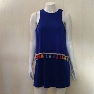 Multicolored tassel dress
